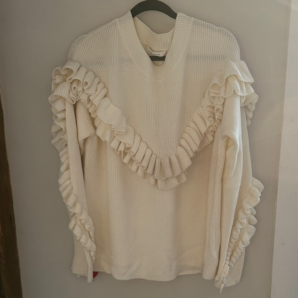 FRAME Ruffle Sweater NWOT - Picture 3 of 6